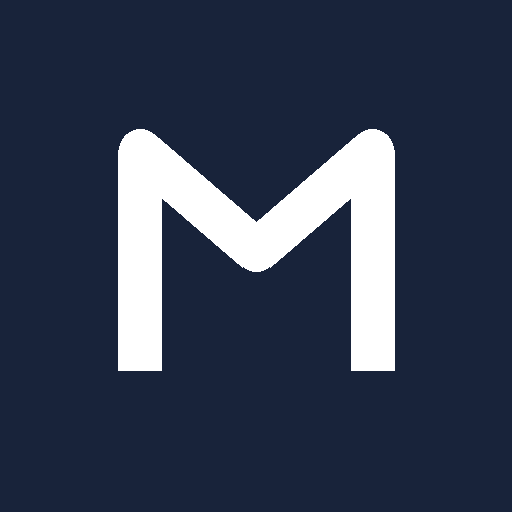 Anonyfox Lab white M logo on navy background Anonyfox Lab white M logo on navy background