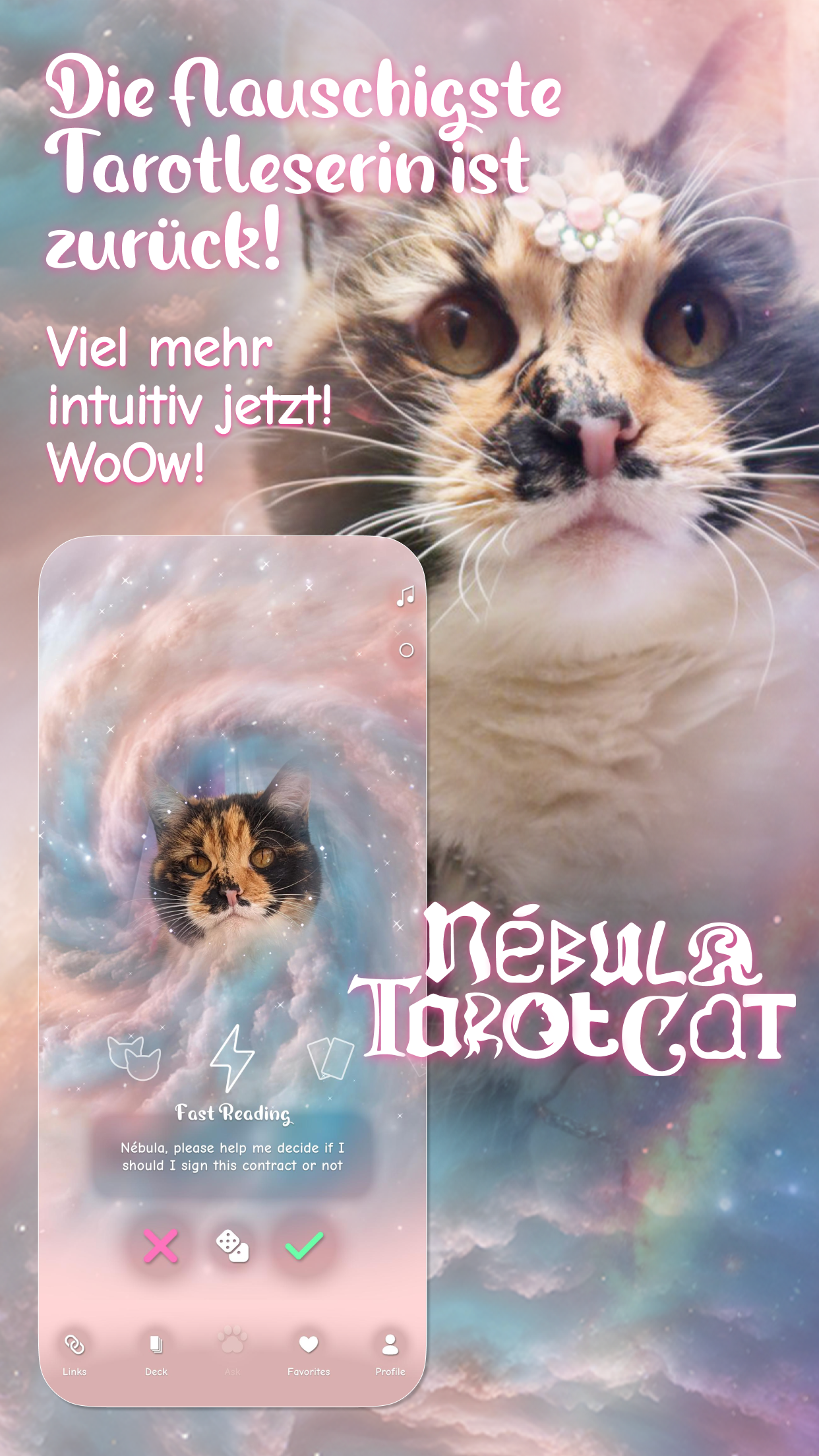Tarot Cat, Nébula’s Tarot Deck screenshot