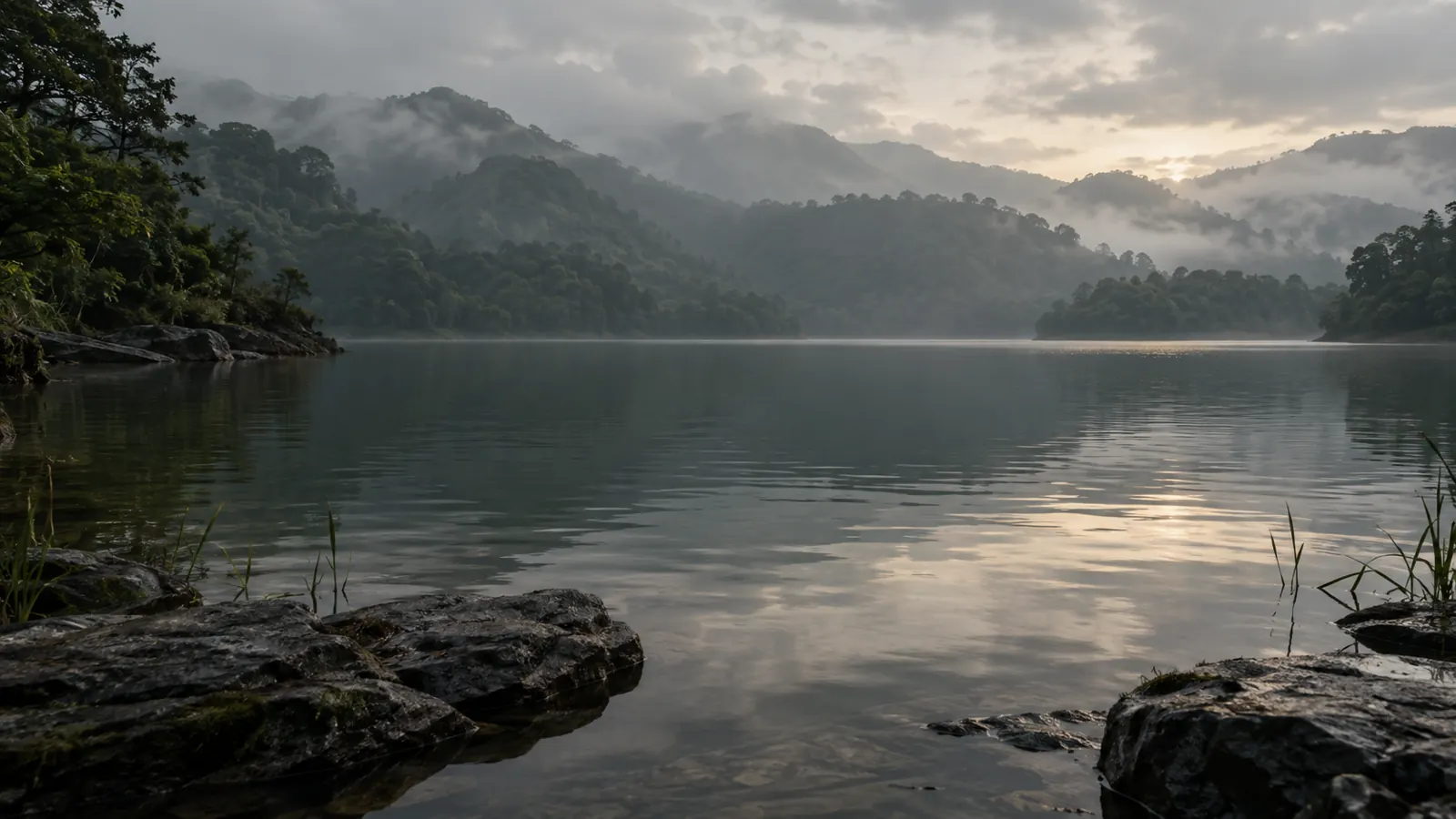 Still water and misty mountains on the YAO homepage
