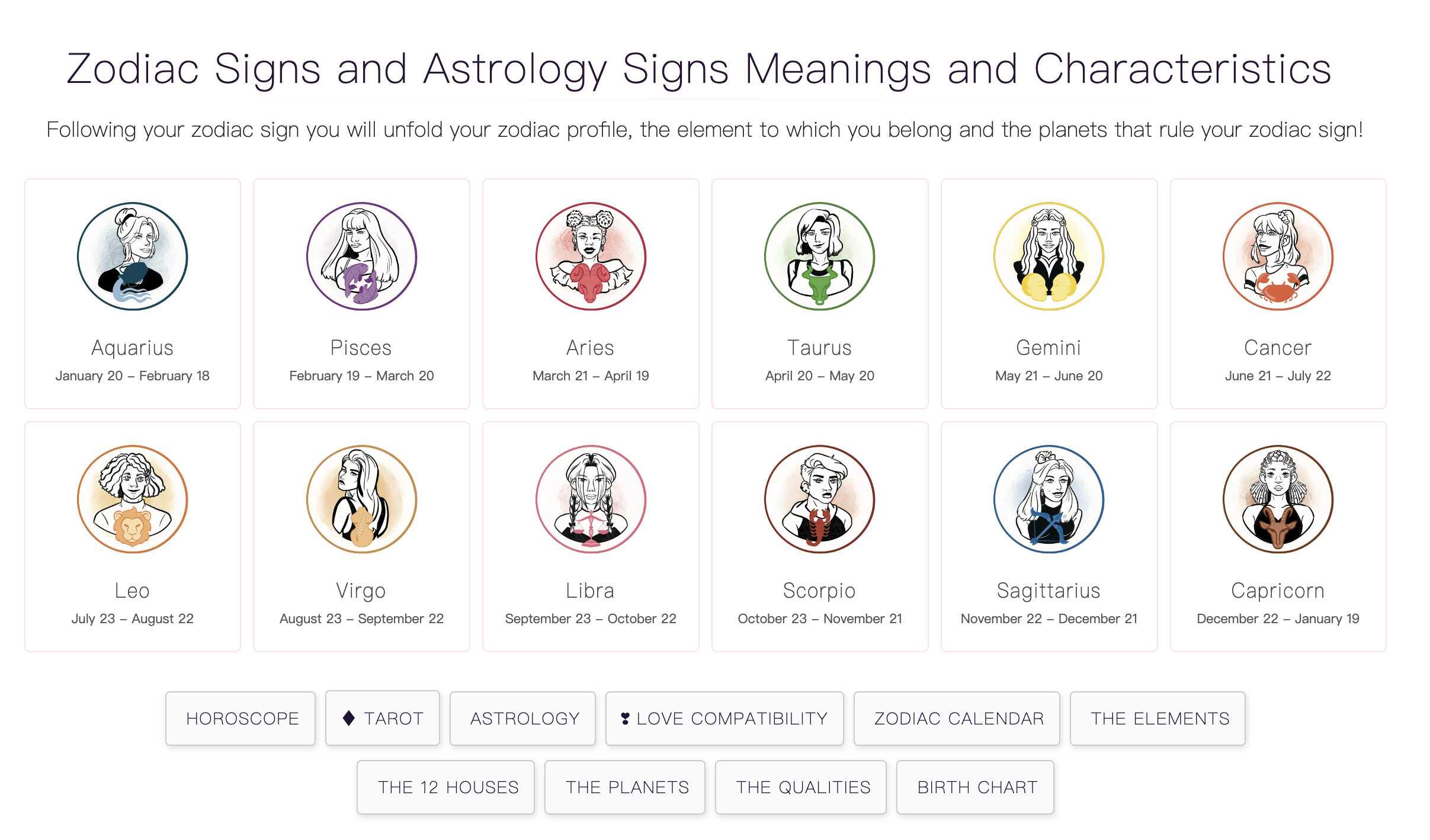 Zodiac Signs logo