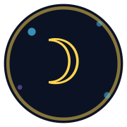KP Astrology Pro official crescent-moon icon