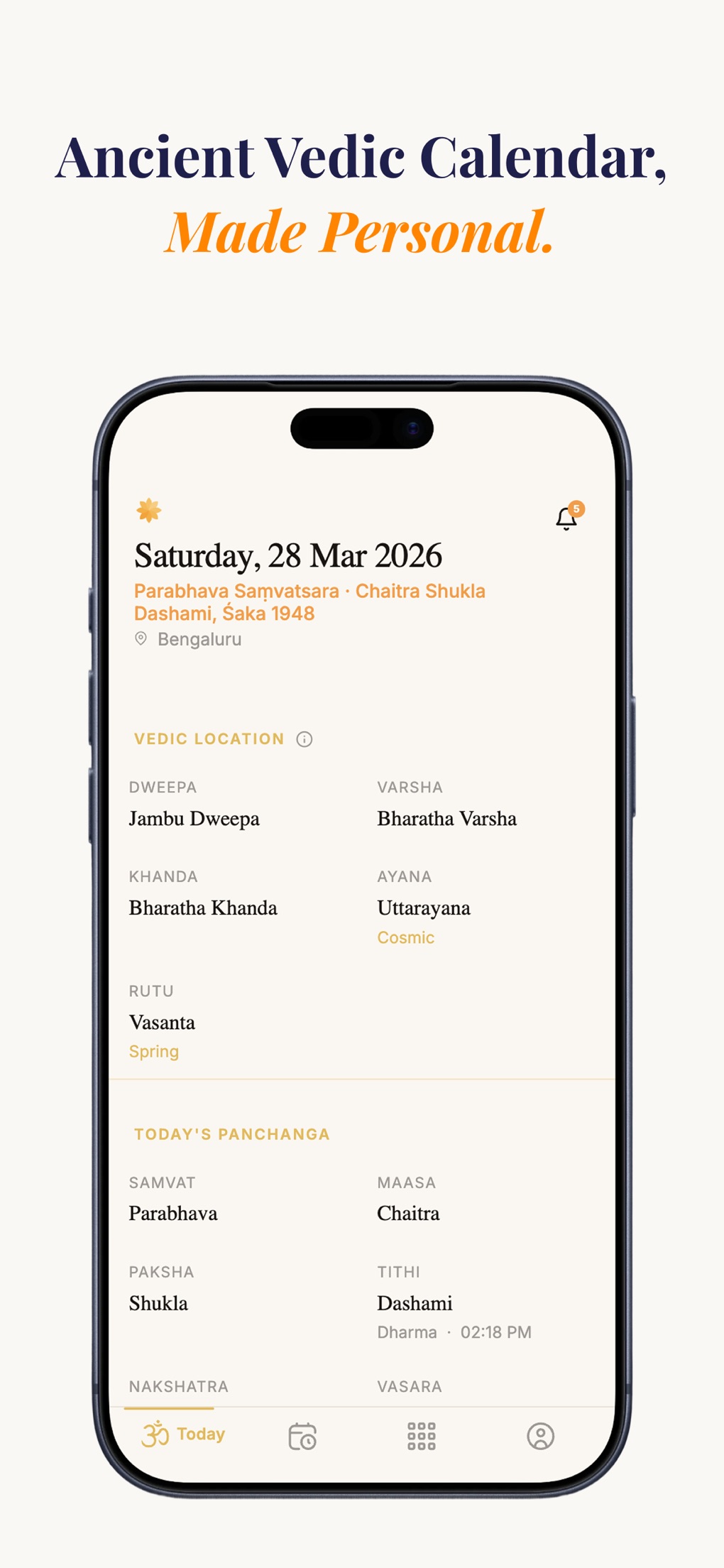 Pure Sankalpa: Vedic Panchanga screenshot