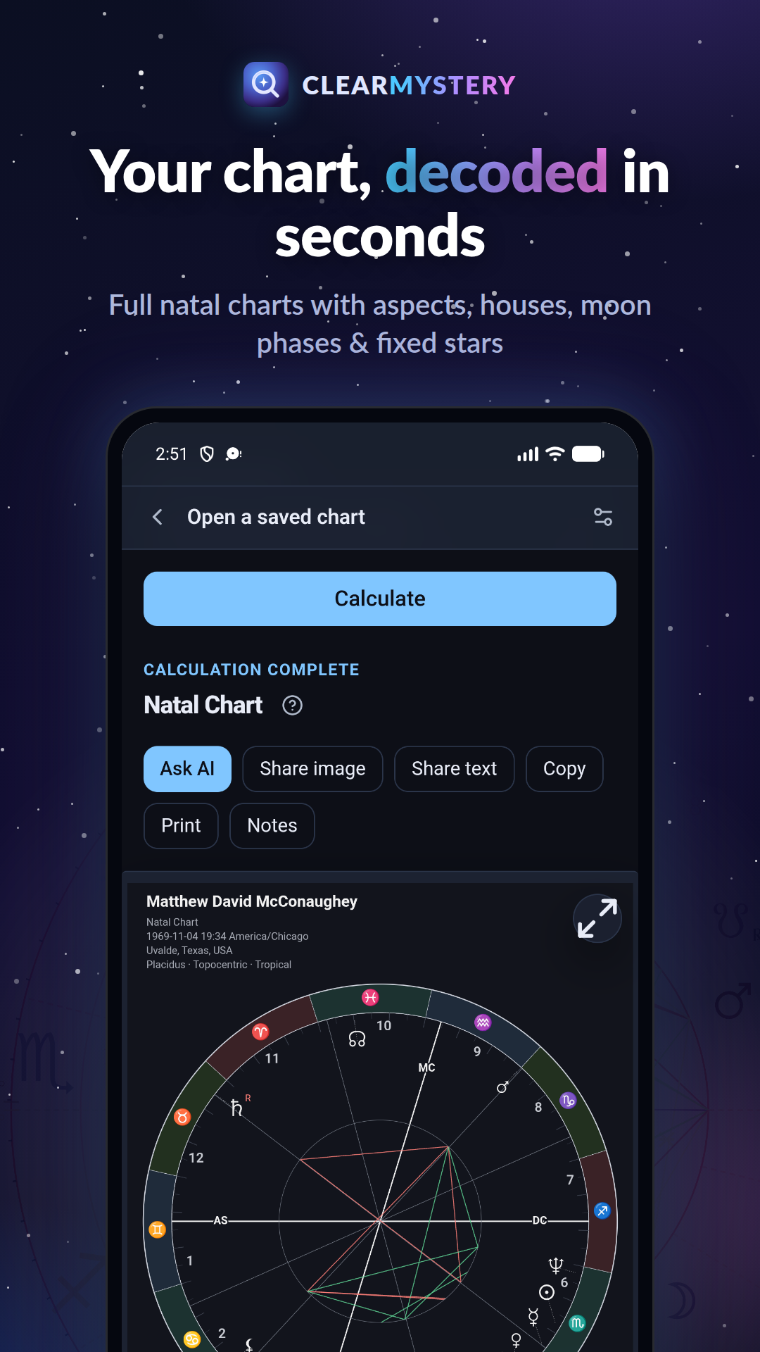 ClearMystery: Deep Astrology screenshot