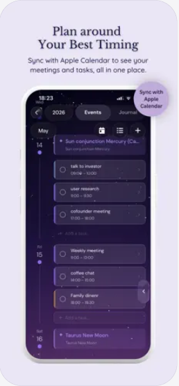 Timing AI app screenshot showing Apple Calendar planning
