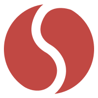 Ask Yi red coin-shaped logo