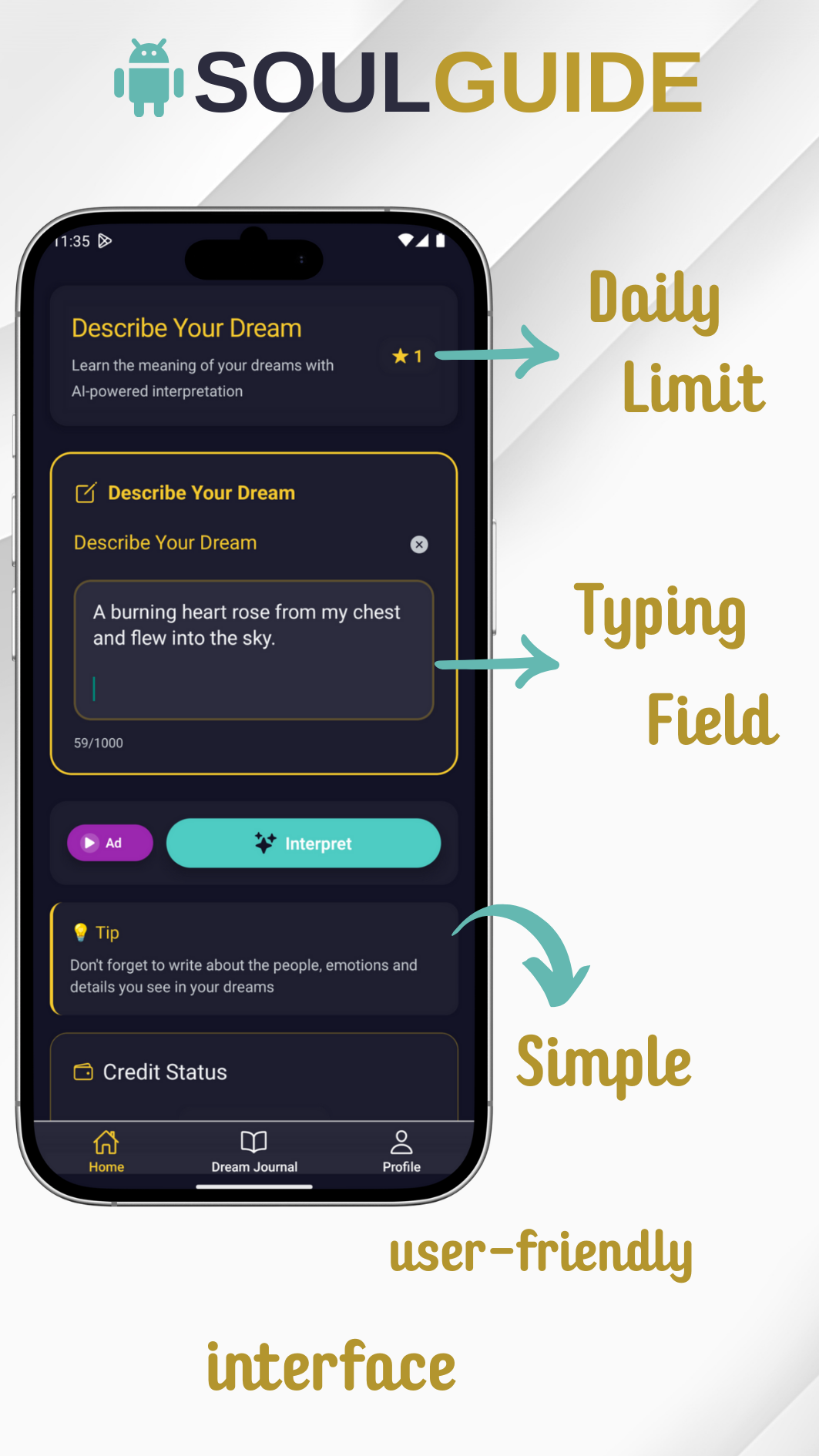 SoulGuide: Dream Interpreter screenshot