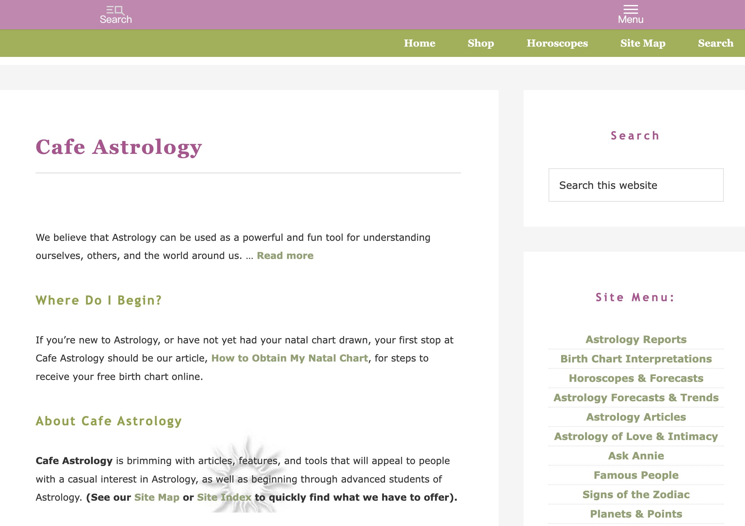 Cafe Astrology logo